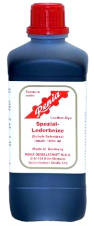Lederversand Berlin: Lederschwärze Lederbeize schwarz 100 ml mit Pinsel von  Renia