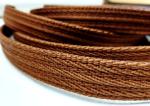 Zügelgurtband, 24 mm, geflochten, braun