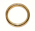 Rundring, Messing blank, 25 x 4 mm
